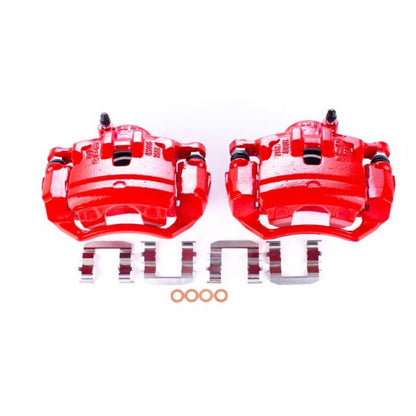 Power Stop 10-12 Hyundai Tucson Front Red Calipers w/Brackets - Pair PowerStop