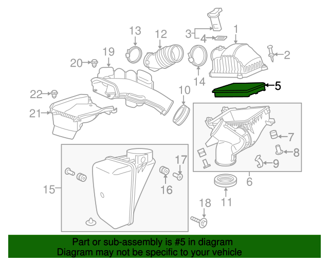 Genuine OEM Honda Engine Air Filter (17220-5J6-A10) X1