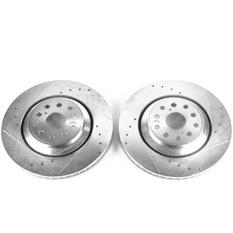 Power Stop 07-17 Lexus LS460 Front Evolution Drilled & Slotted Rotors - Pair PowerStop
