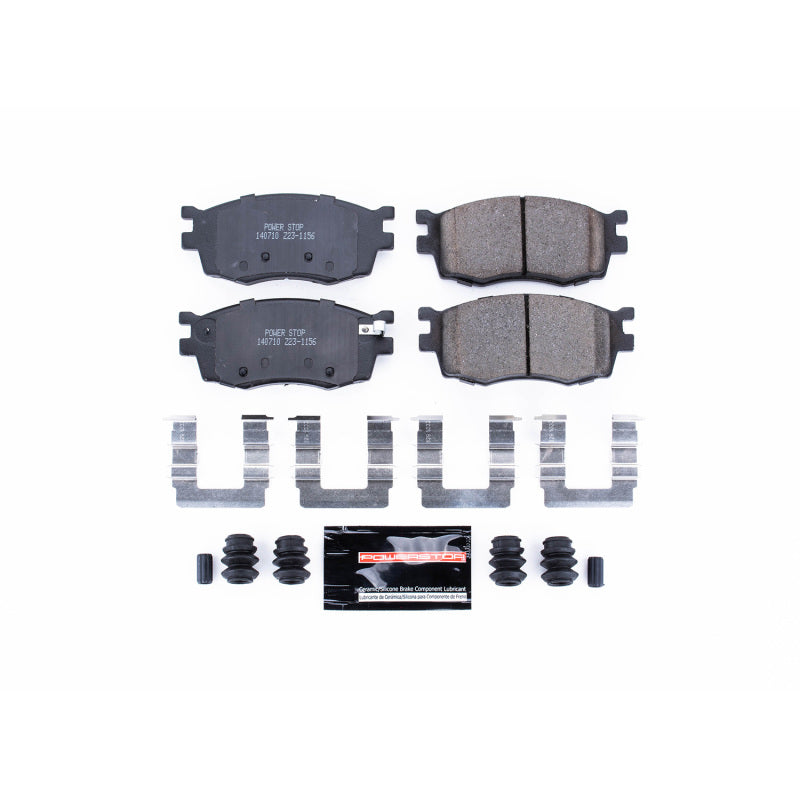 Power Stop 06-11 Hyundai Accent Front Z23 Evolution Sport Brake Pads w/Hardware PowerStop