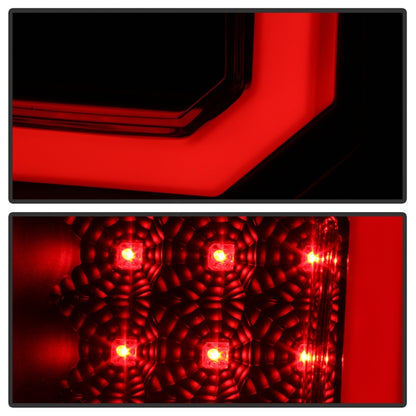 Spyder 07-13 Toyota Tundra V2 Light Bar LED Tail Lights - Smoke ALT-YD-TTU07V2-LB-BSM SPYDER