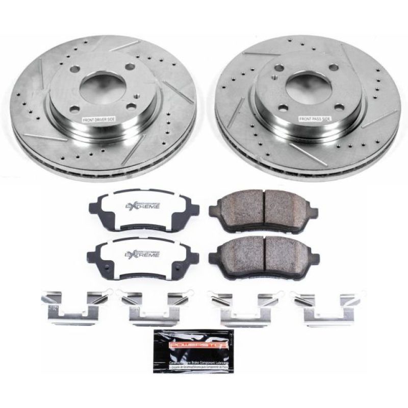 Power Stop 11-19 Ford Fiesta Front Z26 Street Warrior Brake Kit PowerStop