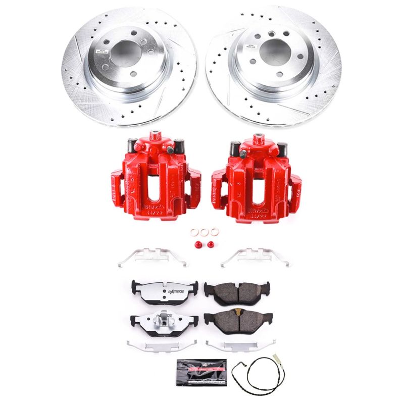 Power Stop 2006 BMW 325i Rear Z26 Street Warrior Brake Kit w/Calipers PowerStop