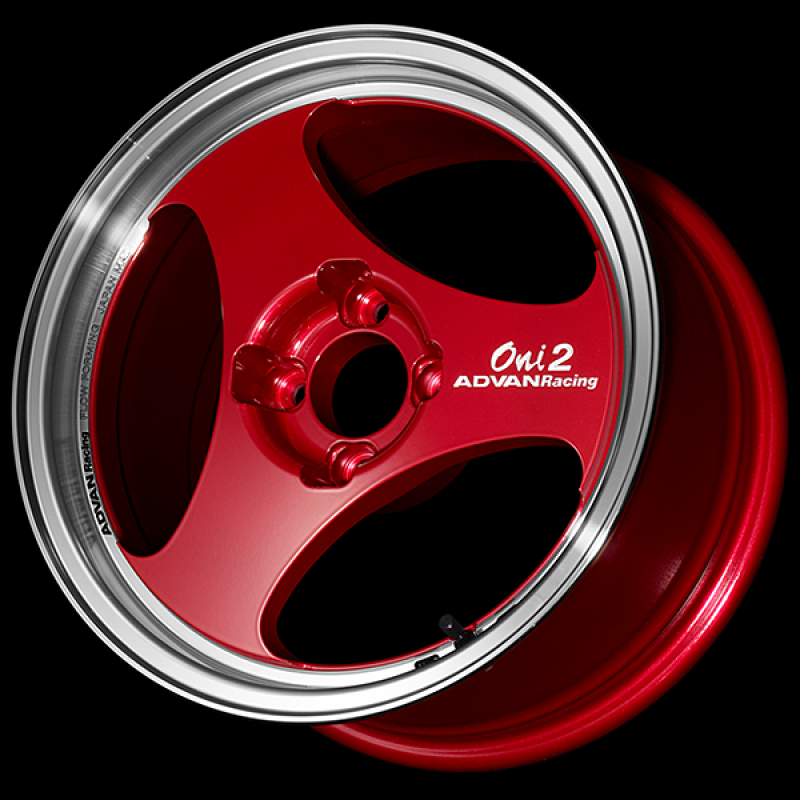 Advan ONI2 15x6.5 / +35 Offset / 4-100 / 63mm Bore / Machining & Racing Candy Red