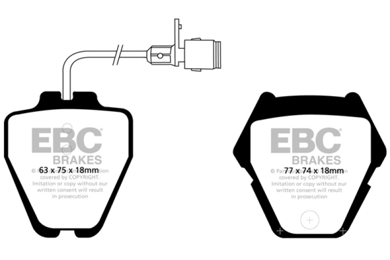 EBC Ultimax2 Front Brake Pads - UD8391 EBC