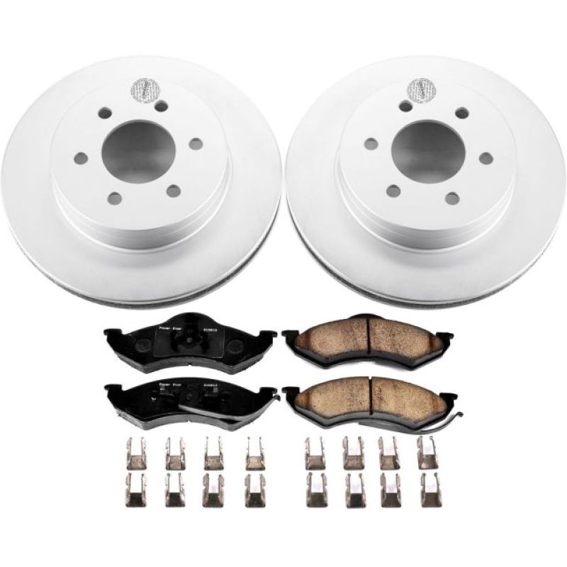 Power Stop 1999 Dodge Dakota Front Z17 Evolution Geomet Coated Brake Kit PowerStop
