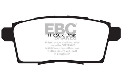 EBC YellowStuff Rear Brake Pads - DP41795R EBC