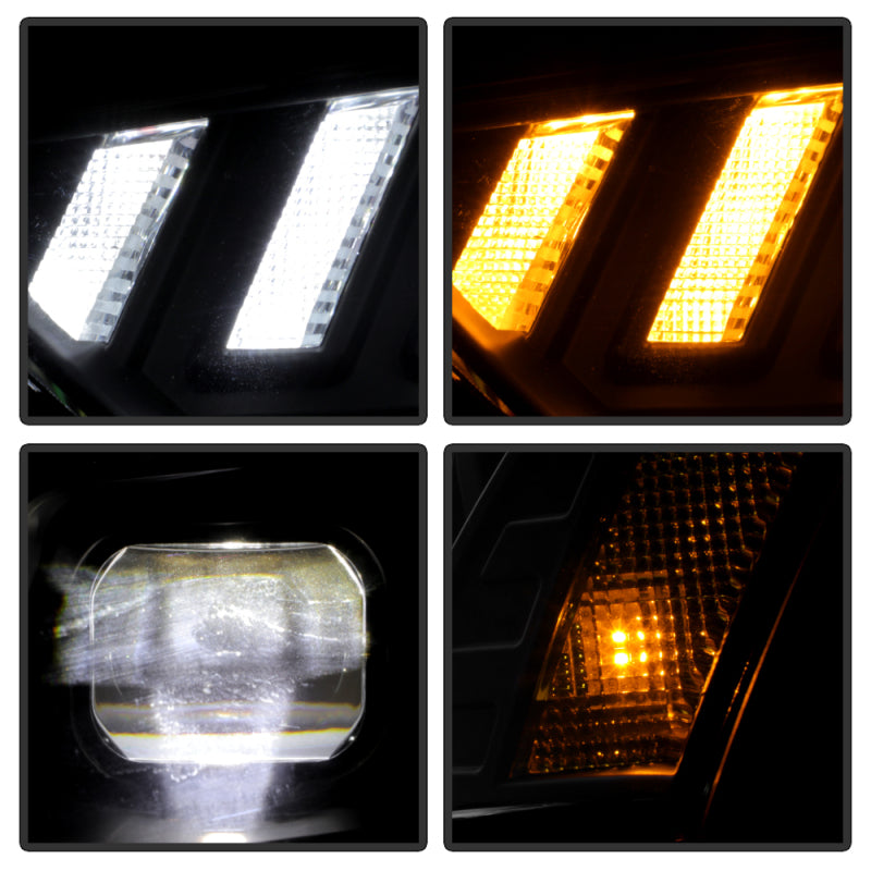 Spyder 13-16 Audi A4/S4 Halogen Model Only High-Power LED Headlights - Black PRO-YD-AA413HALAP-BK SPYDER