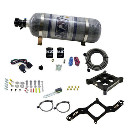 Nitrous Express 4500 Covert Crossbar Plate System, Pro Power 100-500 HP ( 12 lb Bottle) - 63571-12
