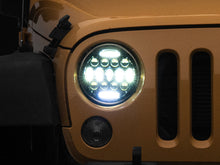 Load image into Gallery viewer, Raxiom 97-18 Jeep Wrangler TJ/JK Axial Series 13-LED Headlights- Black Housing (Clear Lens)