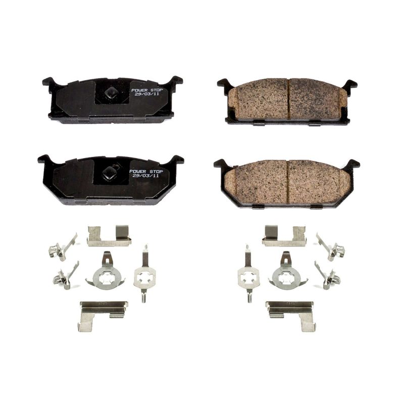 Power Stop 89-94 Geo Metro Front Z17 Evolution Ceramic Brake Pads w/Hardware PowerStop