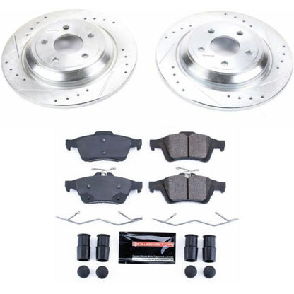 Power Stop 16-18 Ford Focus Rear Z23 Evolution Sport Brake Kit PowerStop