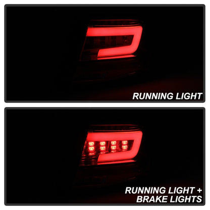 Spyder 08-11 Subaru Impreza WRX 4DR LED Tail Lights - Red Clear ALT-YD-SI084D-LED-RC SPYDER