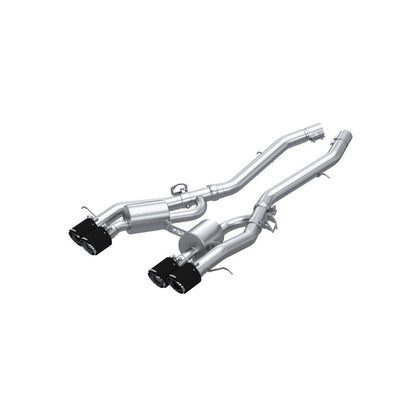 MBRP 2021-2023 BMW M4 G82/ M3 G80 3-INCH AXLE-BACK EXHAUST QUAD REAR EXIT, ACTIVE PROFILE MBRP