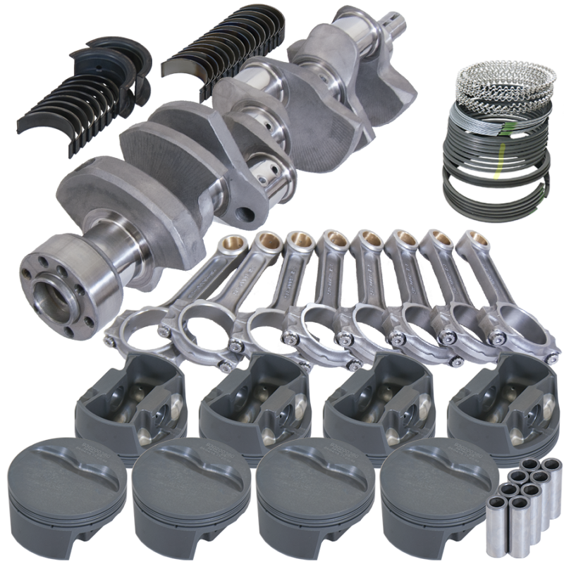 Eagle Chevy LT1 350 1Pc 3.480in Crank 6.000in I-Beam Rods -5cc 4.000in Pistons Rotating Assembly