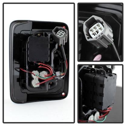 Spyder Jeep Wrangler 07-15 LED Tail Lights Red Clear ALT-YD-JWA07-LED-RC SPYDER