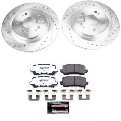 Power Stop 14-19 Acura RLX Rear Z26 Street Warrior Brake Kit PowerStop