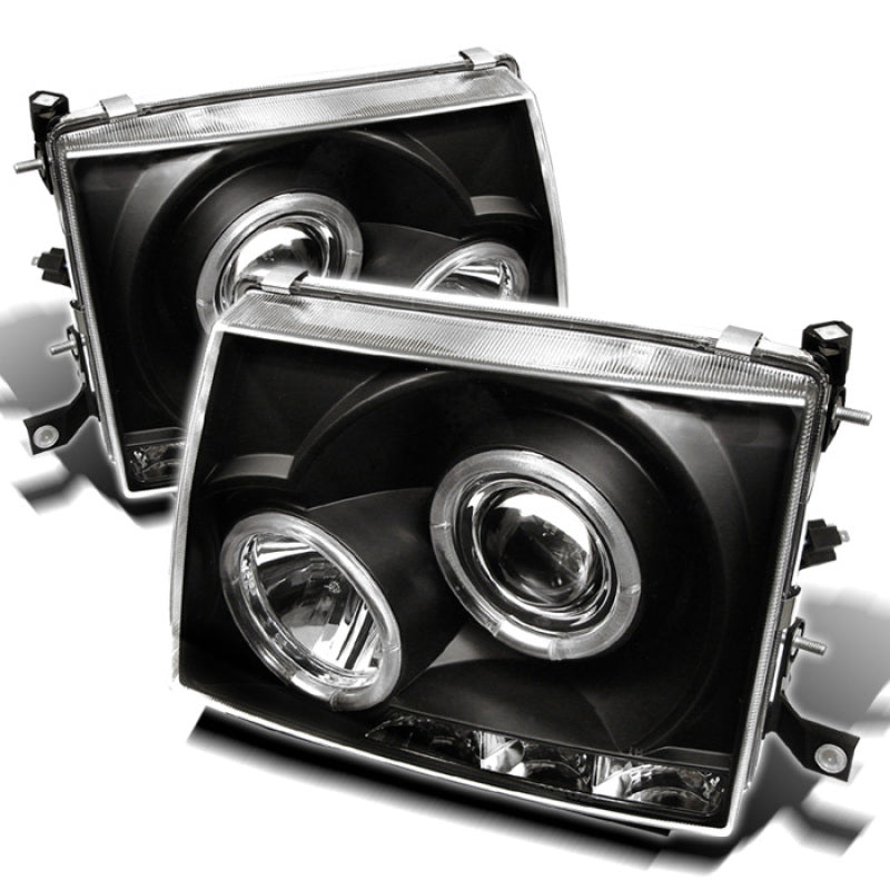 Spyder Toyota Tacoma 97-00 Projector Headlights LED Halo LED Black High H1 Low H1 PRO-YD-TT97-HL-BK SPYDER