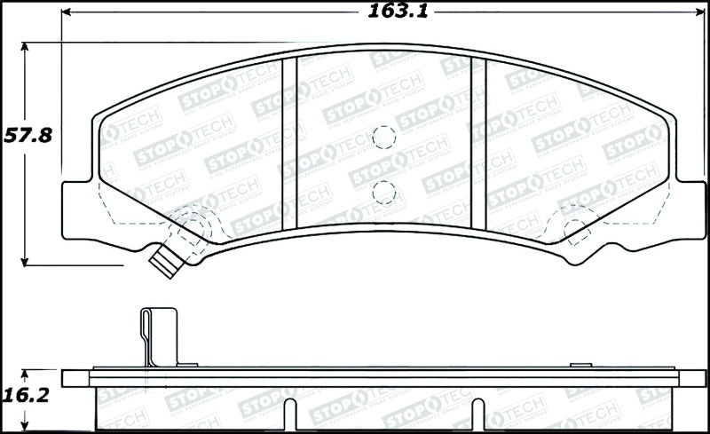 StopTech Street Disc Brake Pads - 305.11590