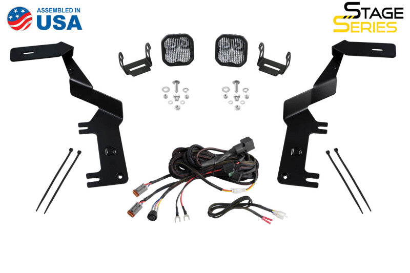 Diode Dynamics 17-22 Ford F250/F350/F450/F550 Super Duty Stage Series Backlit Ditch Light Kit Diode Dynamics