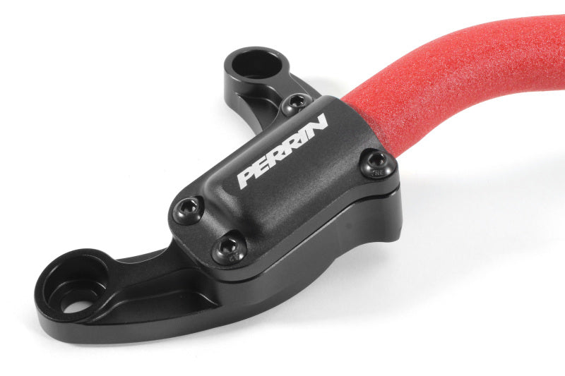 Perrin 2022 Subaru WRX Strut Brace w/ Billet Feet -  Red Perrin Performance