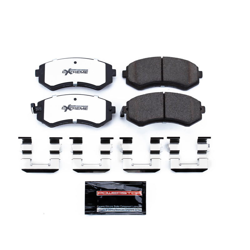 Power Stop 89-96 Nissan 240SX Front Z26 Extreme Street Brake Pads w/Hardware PowerStop