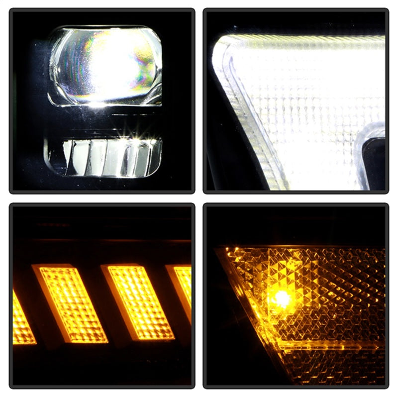 Spyder 19-22 Dodge Ram 2500/3500 (Halogen Model Only) Proj. Headlights (PRO-YD-DR19HDHALAP-SEQ-BK) SPYDER