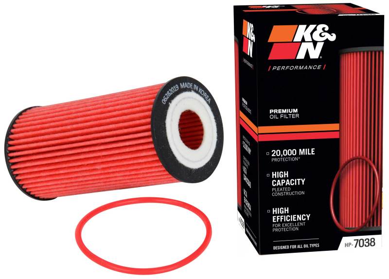 K&N Performance Oil Filter for 2019 Audi A3 2.0L K&N Engineering