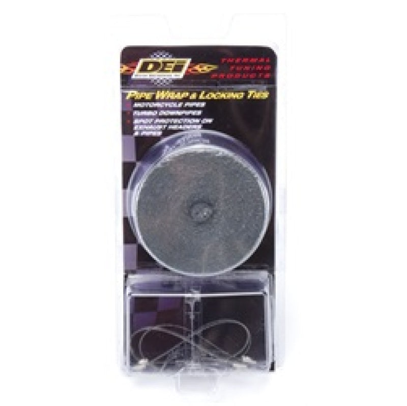 DEI Exhaust Wrap Kit - Pipe Wrap and Locking Tie - Black DEI