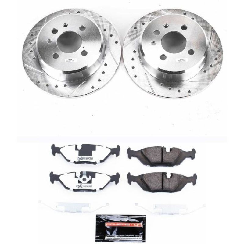 Power Stop 91-92 BMW 318i Rear Z26 Street Warrior Brake Kit PowerStop