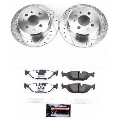 Power Stop 91-92 BMW 318i Rear Z26 Street Warrior Brake Kit PowerStop