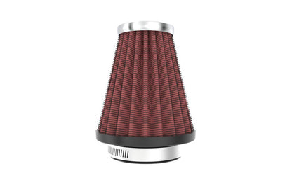 K&N Universal Chrome Filter 2.063in Flange ID x 3.5in Base OD x 2in Top OD x 4in H K&N Engineering