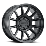 Raceline 950B Gauge 17x9in / 5x127 BP / -12mm Offset / 78.1mm Bore - Satin Black Wheel