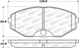 StopTech Premium Ceramic Brake Pads - 308.04860