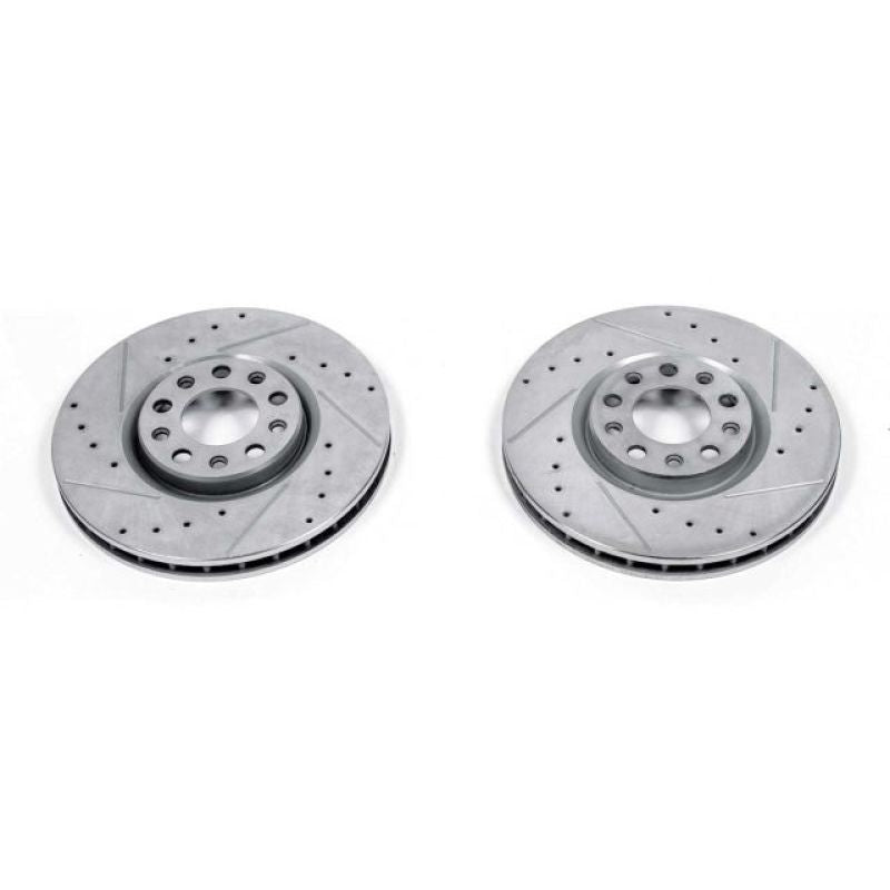 Power Stop 15-17 Chrysler 200 Front Evolution Drilled & Slotted Rotors - Pair PowerStop