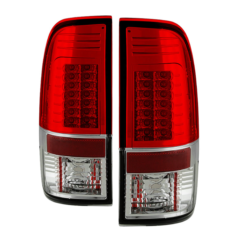 Spyder Ford Super Duty 08-15 Version 2 LED Tail Lights Red Clear ALT-YD-FS07-LED-G2-RC SPYDER