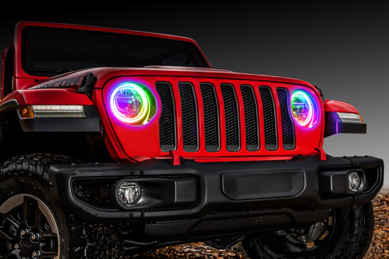 Oracle Jeep Wrangler JL/Gladiator JT LED Surface Mount Headlight Halo Kit - ColorSHIFT 2 ORACLE Lighting