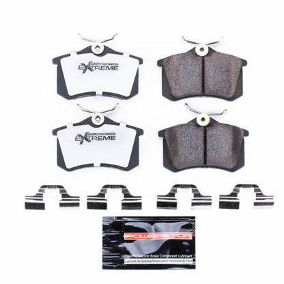Power Stop 03-04 Audi A4 Rear Z26 Extreme Street Brake Pads w/Hardware PowerStop