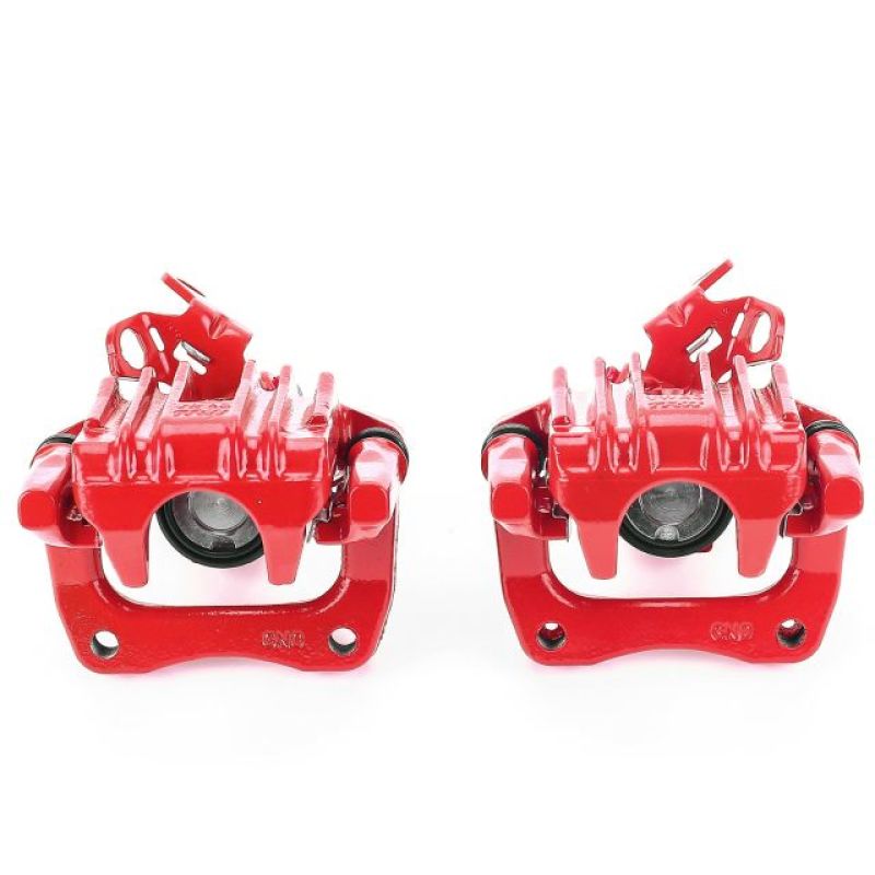 Power Stop 10-13 Audi A3 Rear Red Calipers w/Brackets - Pair PowerStop