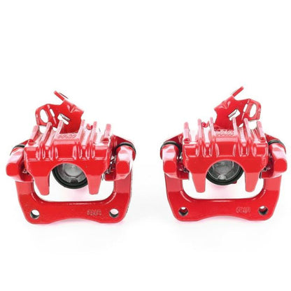 Power Stop 10-13 Audi A3 Rear Red Calipers w/Brackets - Pair PowerStop