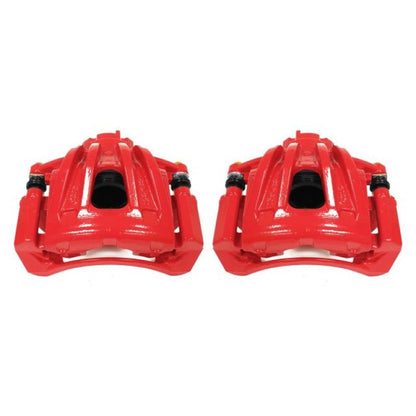 Power Stop 02-07 Jeep Liberty Front Red Calipers w/Brackets - Pair PowerStop