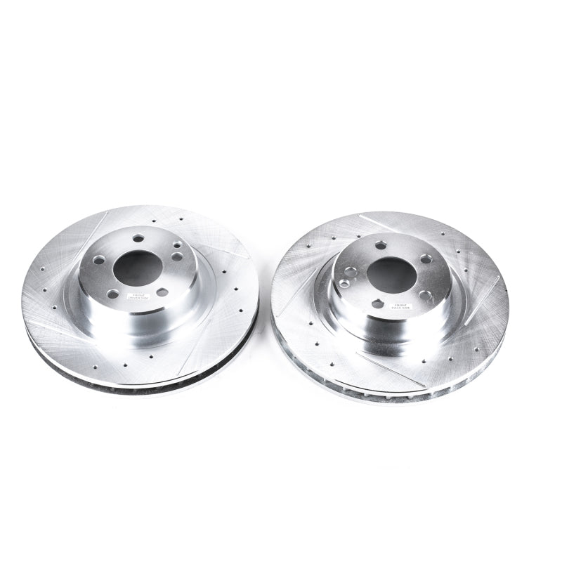 Power Stop 99-03 Mercedes-Benz CL500 Front Evolution Drilled & Slotted Rotors - Pair PowerStop