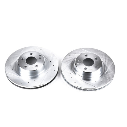 Power Stop 99-03 Mercedes-Benz CL500 Front Evolution Drilled & Slotted Rotors - Pair PowerStop