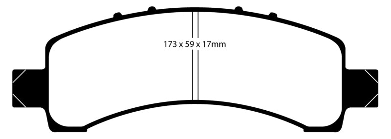 EBC YellowStuff Rear Brake Pads - DP41667R