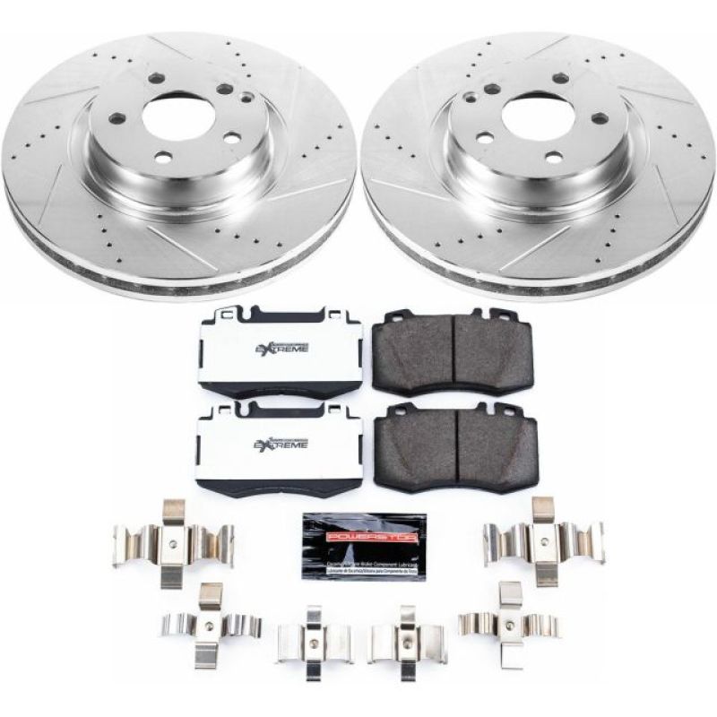 Power Stop 07-09 Mercedes-Benz E350 Front Z26 Street Warrior Brake Kit PowerStop