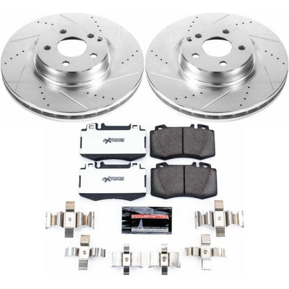 Power Stop 07-09 Mercedes-Benz E350 Front Z26 Street Warrior Brake Kit PowerStop