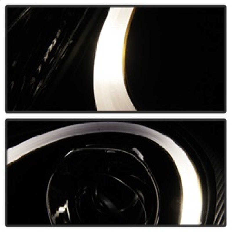 Spyder Porsche Cayman 05-08 Headlights - Halogen Model Only - DRL LED - Black PRO-YD-P98705-DRL-BK SPYDER