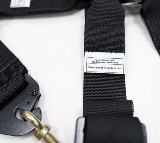 NRG FIA 6pt 2in. Shoulder Belt for HANS Device/Rotary Cam Lock Buckle/ 3in. Waist Belt - Neon Orange - SBH-HRS6PCFOR-P