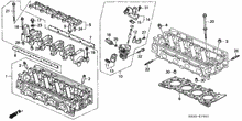 Load image into Gallery viewer, OEM Honda Upper &amp; Lower Vtec Solenoid Gaskets (36172-P08-015) + (15825-P08-005)