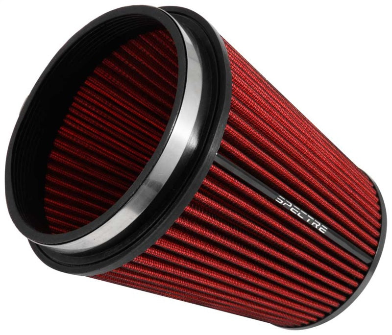 Spectre HPR Conical Air Filter 6in. Flange ID / 7.719in. Base OD / 8.5in. Tall - Red Spectre